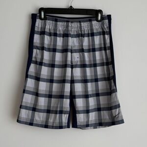 Plaid Tennis Shorts in Gray & Navy - Nike